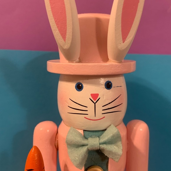 Check out this 10 inch bunny, holding a carrot - Picture 2 of 8